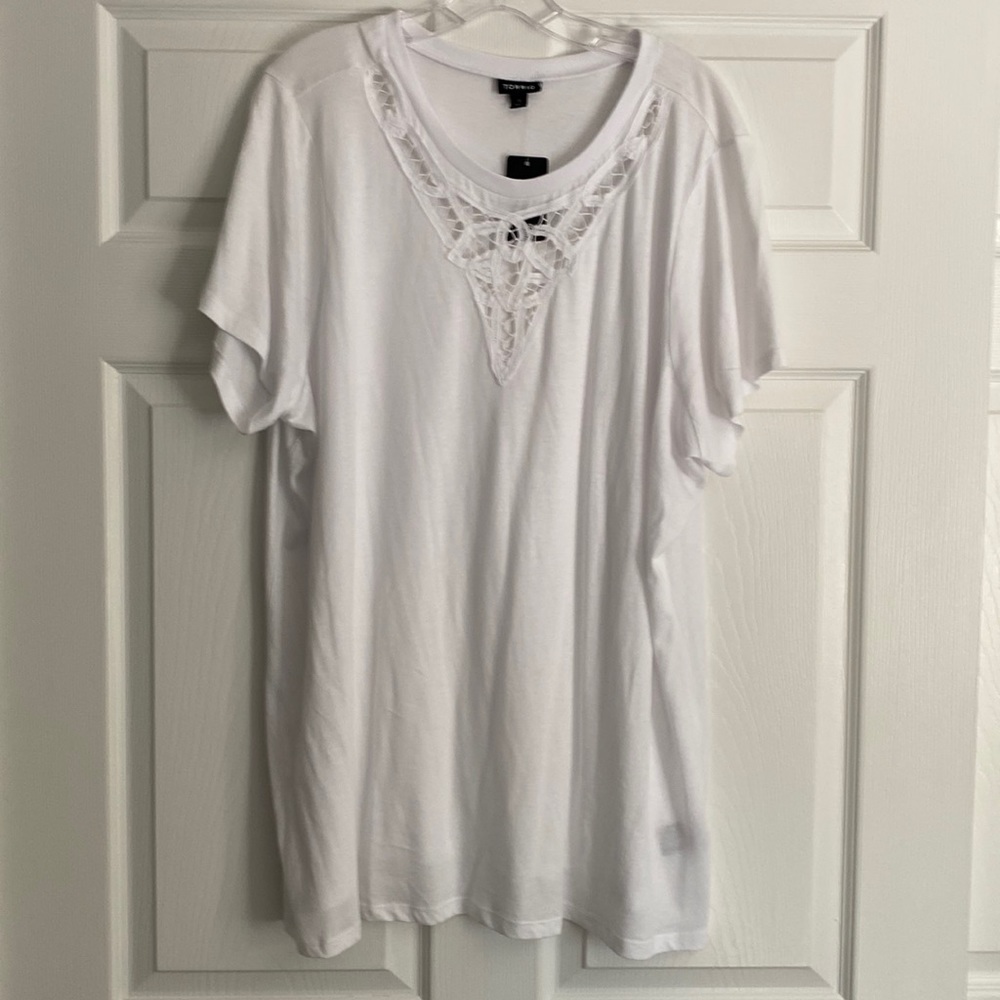 Torrid white T-shirt, size 3